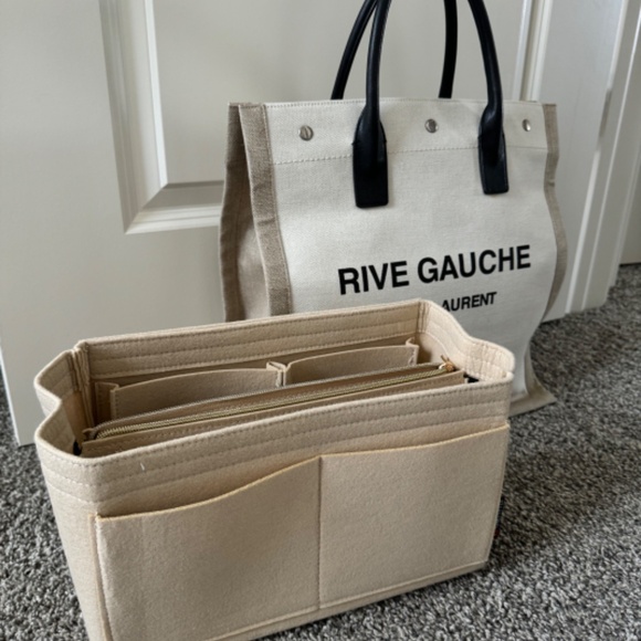 SAINT LAURENT LINEN TOTE - Picture 11 of 13